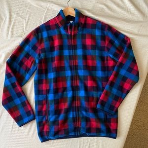 Uniqlo Gingham Fleece Jacket